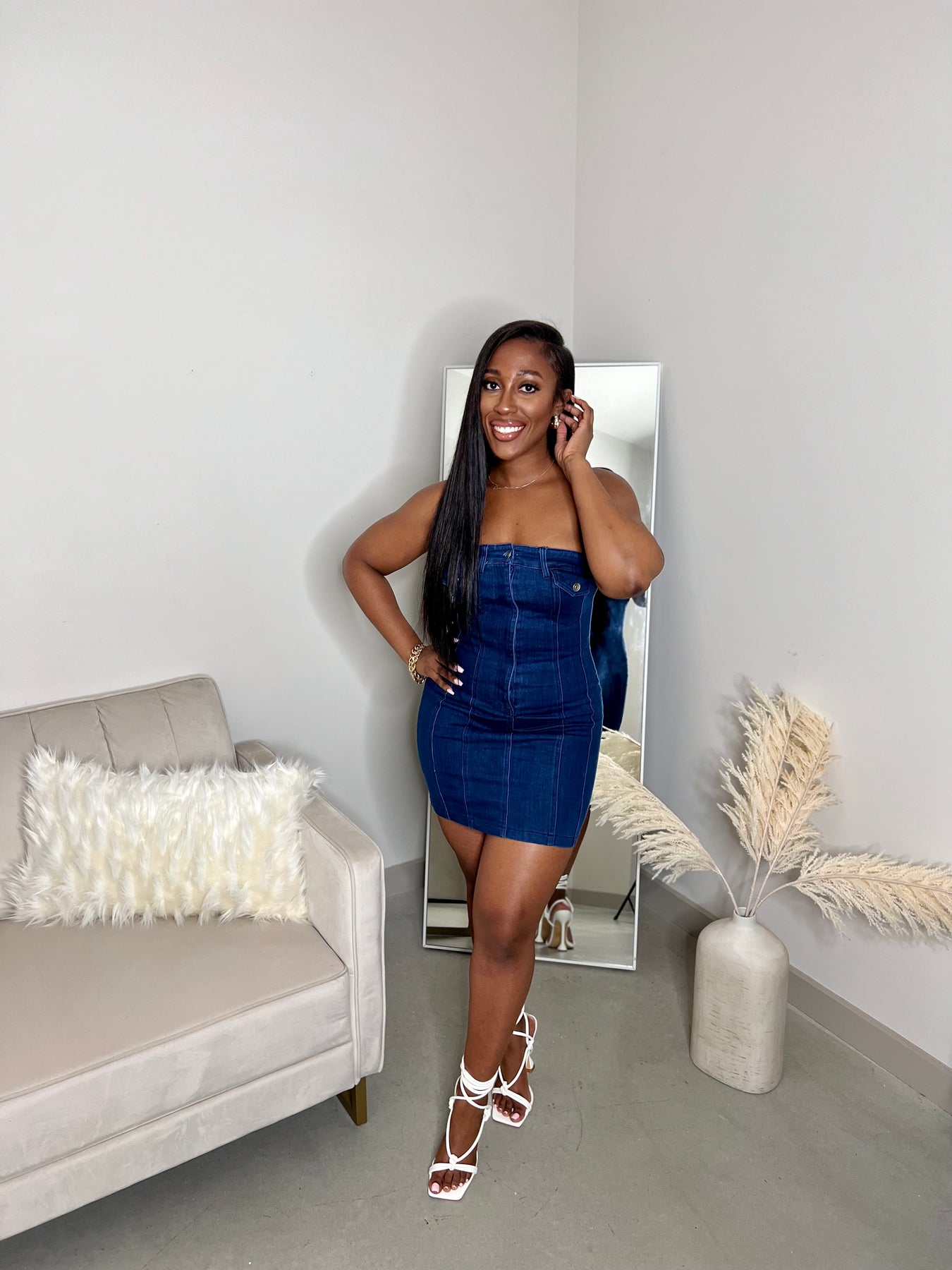 90s Babe | Denim Tube Dress Undaunted Boutique 90s Babe | Denim Tube Dress Undaunted Boutique